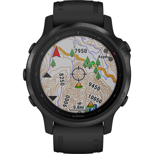 Garmin Fenix 6s Pro GPS träningsklocka 42 mm (svart)