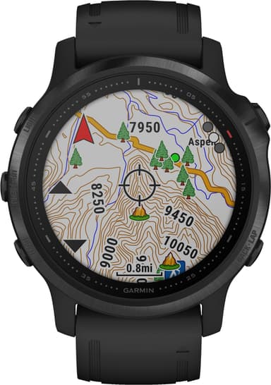 Garmin Fenix 6s Pro GPS träningsklocka 42 mm (svart)