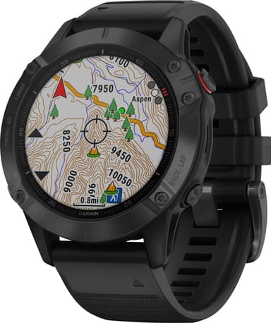 Garmin Fenix 6 Pro GPS träningsklocka 47 mm (svart)