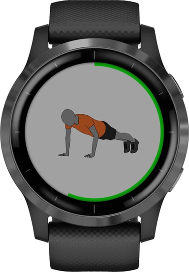 Garmin Vivoactive 4 GPS smartwatch (svart) - Elgiganten