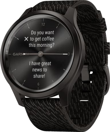 Garmin Vivomove Style hybrid smartwatch (mörkgrå)