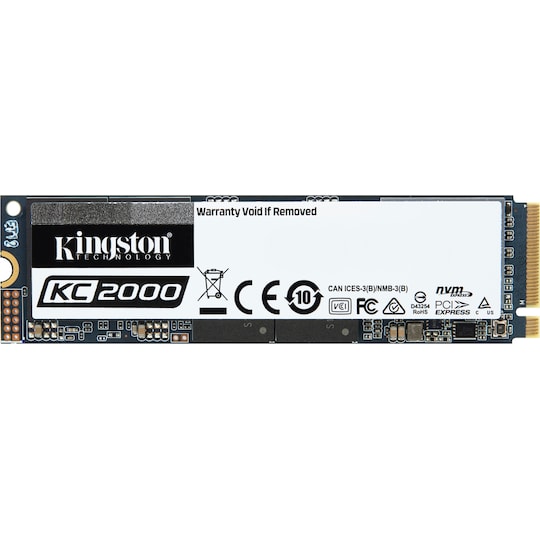 Kingston KC2000 intern M.2 PCIe NVMe SSD 250 GB