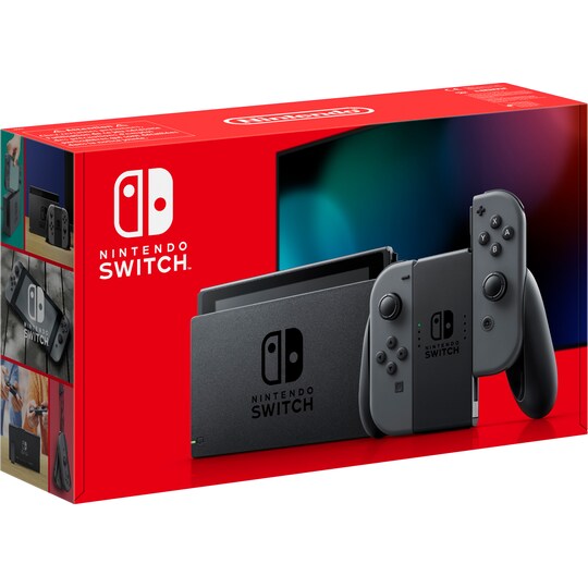 Nintendo Switch gaming konsol 2019 + Joy-Con (grå)