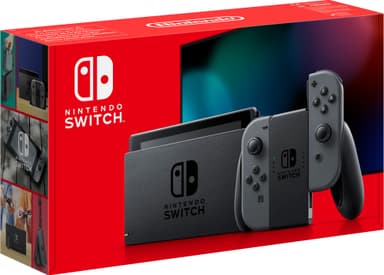 Nintendo Switch gaming konsol 2019 + Joy-Con (grå)