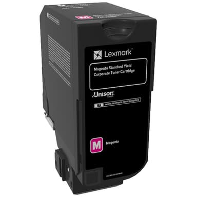 Lexmark 74C2SM0 magenta tonerkassett (return prog) Lexmark 74C2SM0 magenta tonerkassett (return prog)