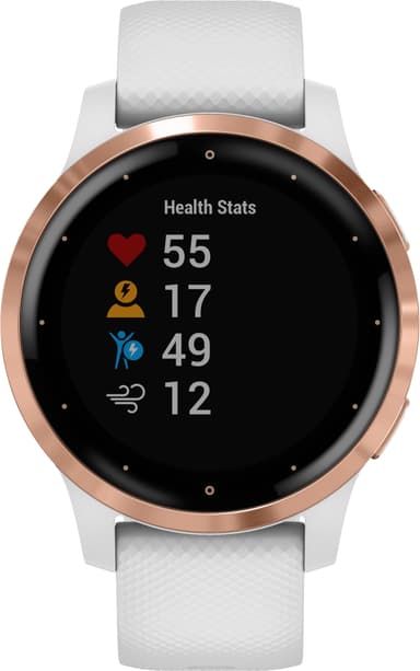 Garmin Vivoactive 4s GPS smartwatch (vit/rose gold)