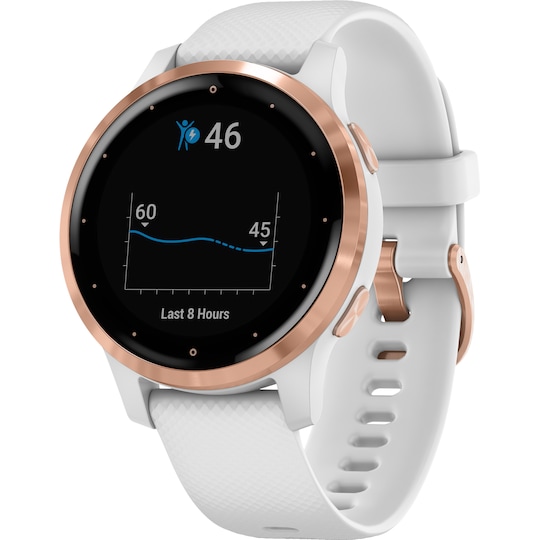 Garmin Vivoactive 4s GPS smartwatch (vit/rose gold)