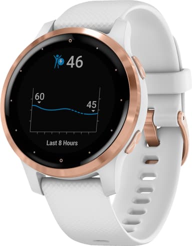 Garmin Vivoactive 4s GPS smartwatch (vit/rose gold)