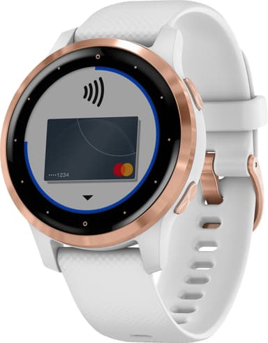 Garmin Vivoactive 4s GPS smartwatch (vit/rose gold)