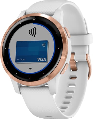 Garmin Vivoactive 4s GPS smartwatch (vit/rose gold)