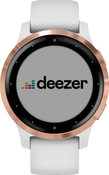 Garmin Vivoactive 4s GPS smartwatch (vit/rose gold)