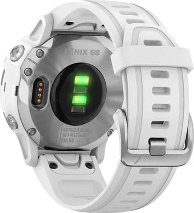 Garmin Fenix 6s GPS träningsklocka 42 mm (silver/vit)