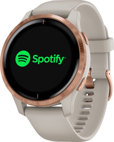Garmin Venu GPS smartwatch (sand/rose) - Elgiganten