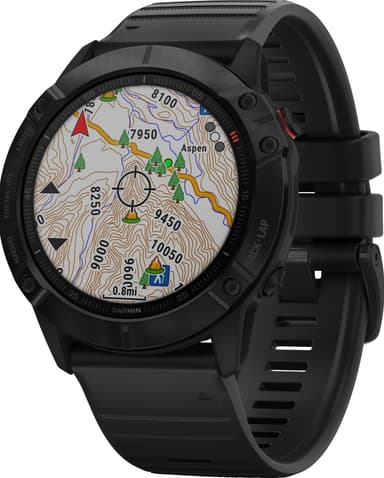 Garmin Fenix 6x Pro GPS träningsklocka 51 mm (svart)