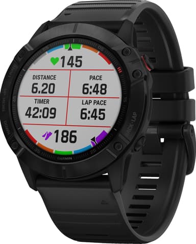Garmin Fenix 6x Pro GPS träningsklocka 51 mm (svart)