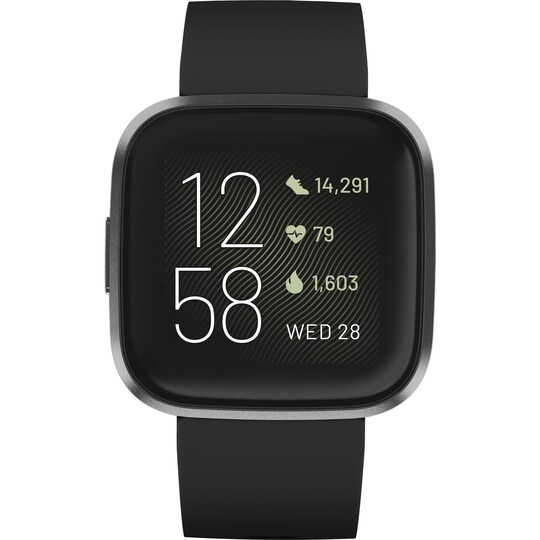 Fitbit Versa 2 smartwatch (svart/kol)