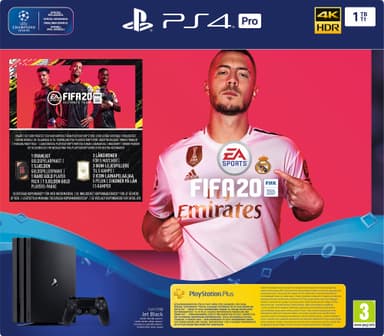 PlayStation 4 Pro 1 TB: FIFA 20 game bundle