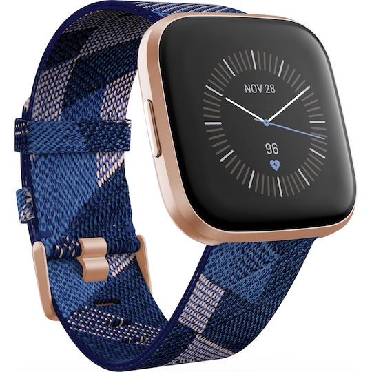 Fitbit Versa 2 Special Edition smartwatch (marinblå/rosa)