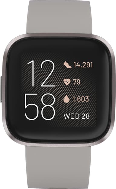 Fitbit Versa 2 smartwatch (sten/dimgrå)
