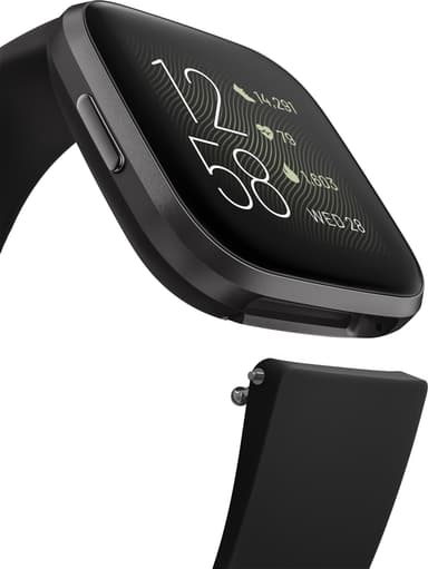 Fitbit Versa 2 smartwatch (svart/kol)