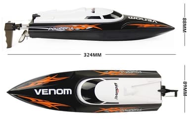 UDI Venom RC Båt - Svart 2.4G