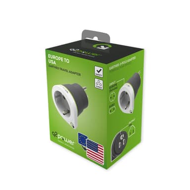 Q2Power Europa till USA universaladapter