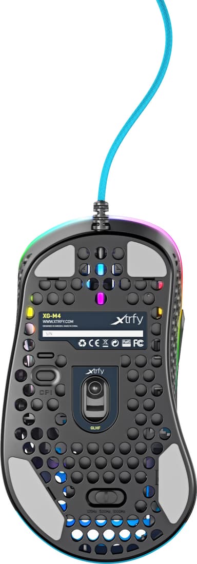 Xtrfy M4 RGB mus för gaming (miami-blå)