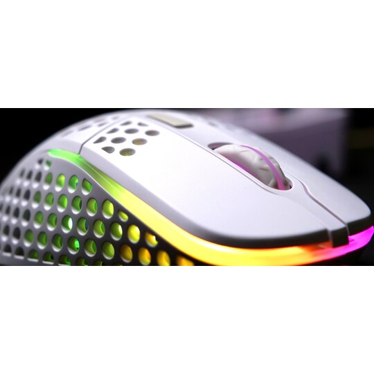 Xtrfy M4 RGB mus för gaming (vit)