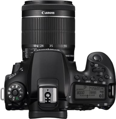 Canon EOS 90D DSLR-kamera + EF-S  18-55 mm f/3.5-5.6 IS STM objektiv