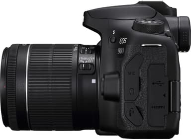 Canon EOS 90D DSLR-kamera + EF-S  18-55 mm f/3.5-5.6 IS STM objektiv