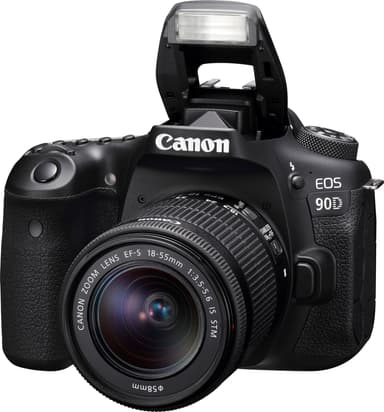 Canon EOS 90D DSLR-kamera + EF-S  18-55 mm f/3.5-5.6 IS STM objektiv