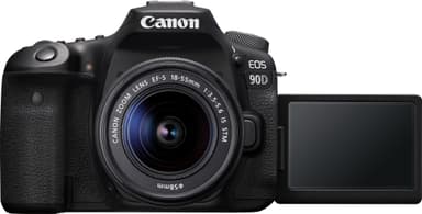 Canon EOS 90D DSLR-kamera + EF-S  18-55 mm f/3.5-5.6 IS STM objektiv