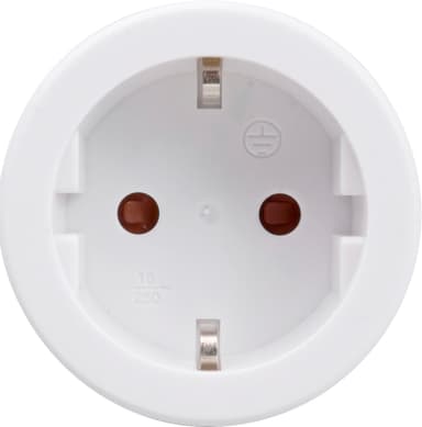 Telldus runda fjärrstyrda stickkontakter 3-pack