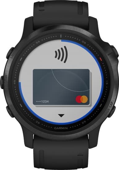 Garmin Fenix 6s Pro GPS träningsklocka 42 mm (svart)