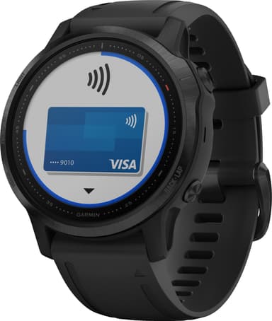 Garmin Fenix 6s Pro GPS träningsklocka 42 mm (svart)