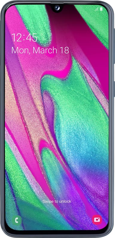 Samsung Galaxy A40 Enterprise smartphone (svart)