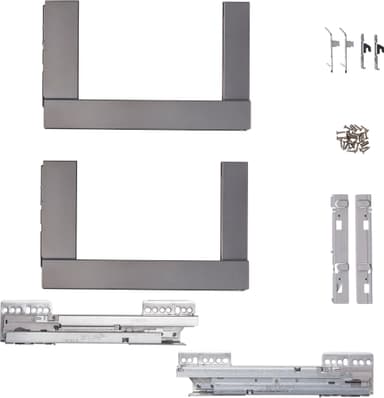 Epoq NPS Crystal Plus lådsidor med lådskenor 30 40kg hög