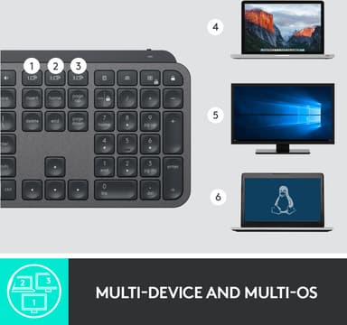 Logitech MX Keys trådlöst tangentbord