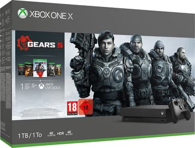 Xbox One X 1 TB: Gears 5 bundle (svart)