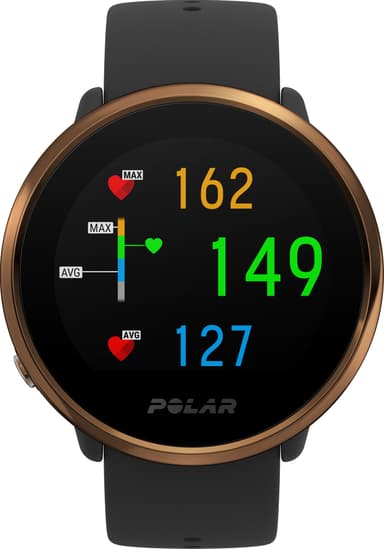 Polar Ignite träningsklocka M/L (svart/koppar)