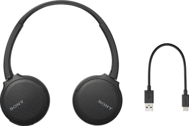 Sony WH-CH510 trådlösa on ear-hörlurar (svarta)