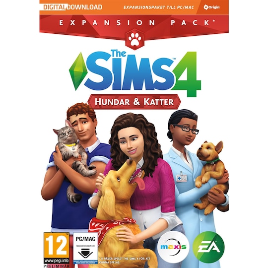 The Sims 4: 4 Hundar & Katter (PC/Mac)