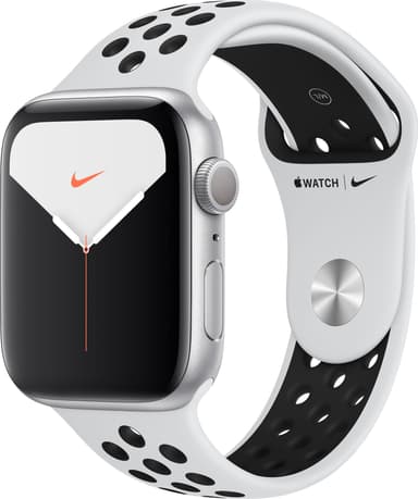 Apple Watch Series 5 Nike+44mm (silver alu/svart Nike sportarmband)
