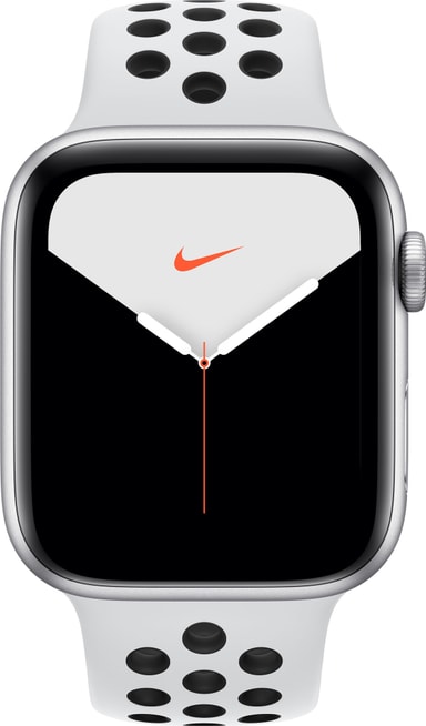 Apple Watch Series 5 Nike+ 44mm (silver alu/black Nike sportband) -  Elgiganten