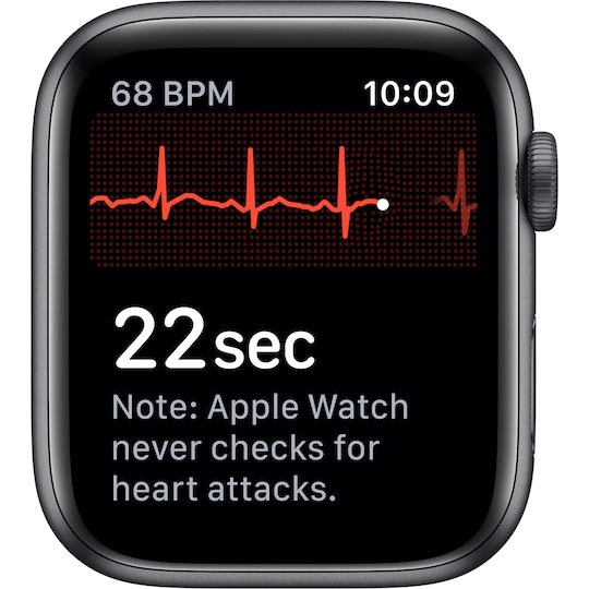 Apple Watch Series 5 44mm (rymdgrå alu/svart sportband)