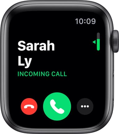 Apple Watch Series 5 44mm (rymdgrå alu/svart sportband)
