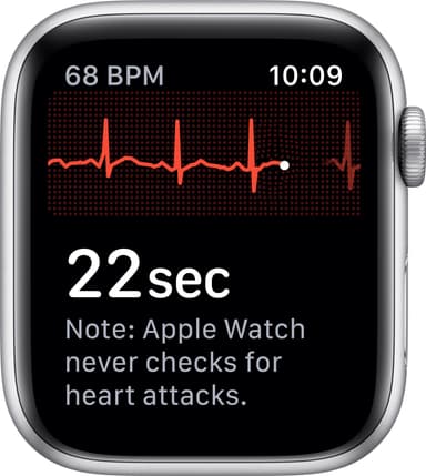 Apple Watch Series 5 44mm (silver alu/vit sportband)