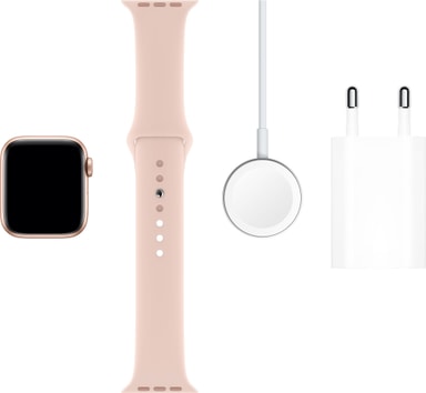 Apple Watch Series 5 40mm (gold alu/pink sand sportband) - Elgiganten