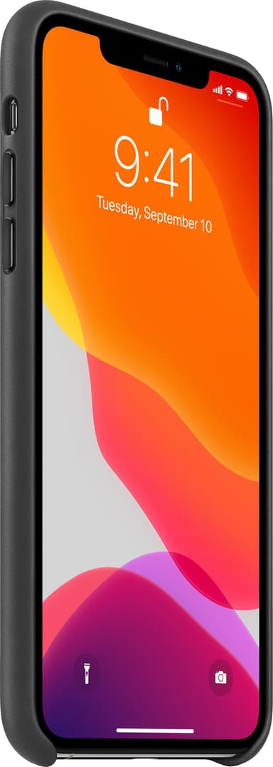 iPhone 11 Pro Max läderfodral (svart)