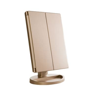 UNIQ Trifold Hollywood Spegel LED-lampor - Rosegold